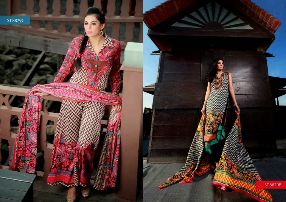 Long Luxurious Frocks Printed Lawn Collection