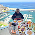 Hushpuppi drops words of wisdom as he enjoys breakfast in a picturesque location