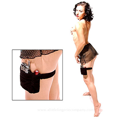  cell phone garters that conveniently fit both a phone and a lipstick