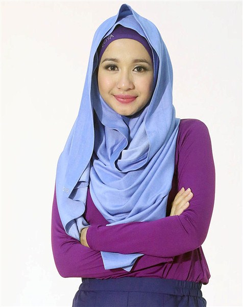 trend model gaya hijab ala laudya chintya bella terbaru 2017/2018