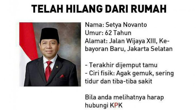 Kondisi Setya Novanto Di Jadikan Meme Lucu, GMPG Sebut Wajar