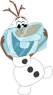 Olaf con cubito de hielo