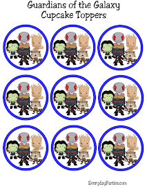 Guardians of the Galaxy Cupcake Toppers