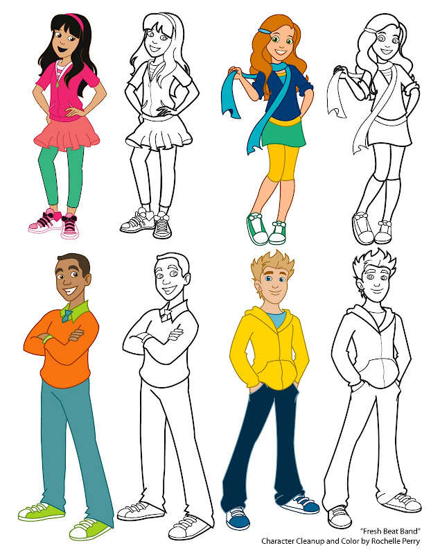 Fresh Beat Band - Character Cleanup and Color title=