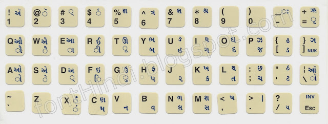 INscript Keyboard Layout for Gujrati