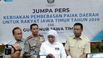 Kado HUT Prov Jatim ke-74, Pemutihan Pajak Kendaraan Bermotor