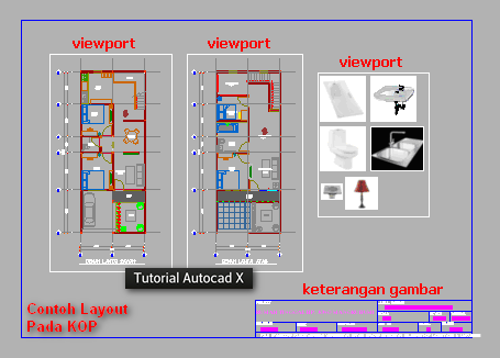 Tutorial Cara Membuat Kop di AutoCAD  Tutorial Autocad X