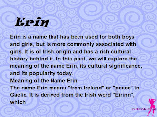 meaning of the name "Erin"