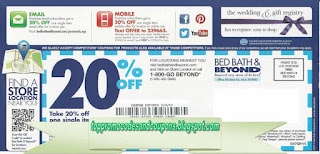 Free Printable Bed Bath and Beyond Coupons