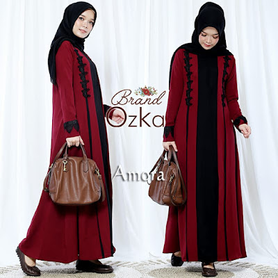 Gamis Casual Terbaru Amora dress by Brand Ozka