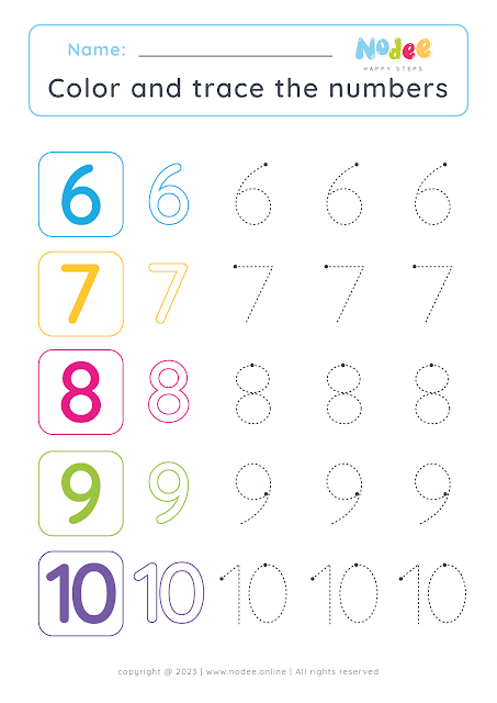 Tracing and coloring numbers