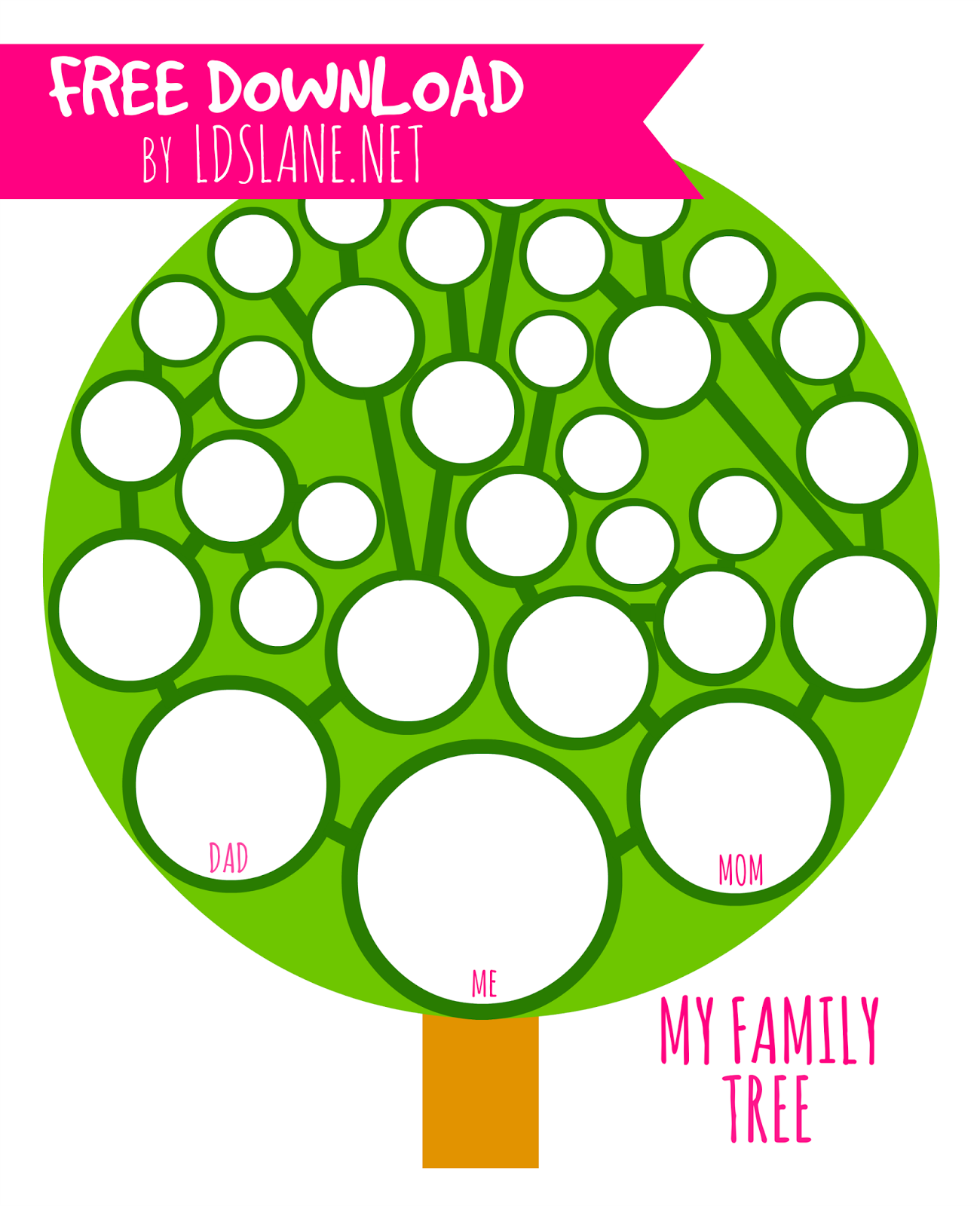 Printable My  Family  Tree 