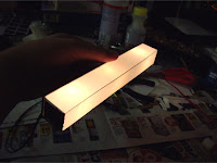 Styrene plastic light diffuser box