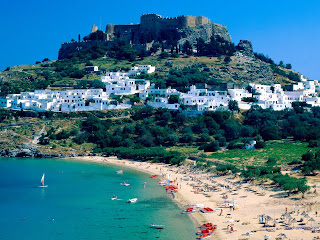 Rhodes Island - The white town Lindos - Greece