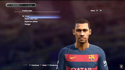 PES 2013 New face & hair NEYMAR JR 2015/2016 HD by 162JEANP162