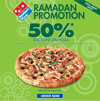 Domino's Pizza Malaysia: 50% OFF Promotion 2012