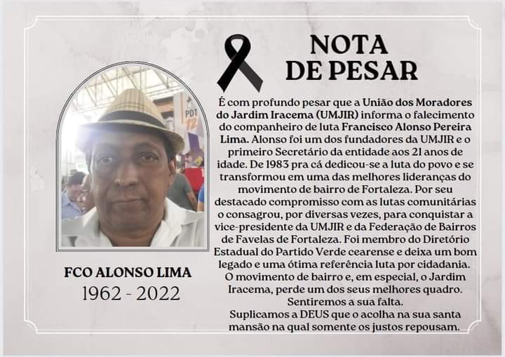 Morre Francisco Alonso Lima