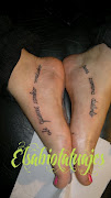 Frase de Calle trece tatuada en los pies. Tattoo en los pies (frase)