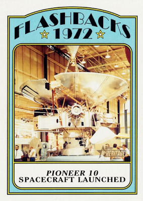 2021 Topps Heritage Baseball NF-PIO - Pioneer 10 Spacecraft Launched