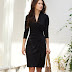 Traditional Black Clothing Funeral Ideas, Knee Length Black Dress