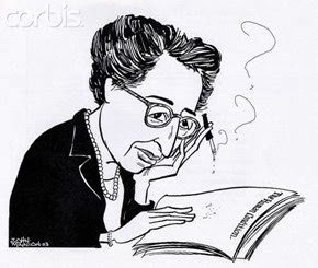 caricature hannah-arendt-by-john-minnion