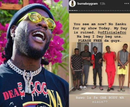 How EFCC ruined Burna Boy’s day after arresting Zlatan Ibile andy Naira Marley