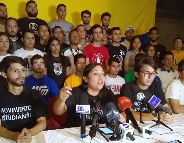 VENEZUELA: Movimiento Estudiantil ratifica su respaldo a la lucha por conquistar la democracia y la libertad en Venezuela