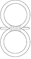 vector egyptian shen symbol tattoo design
