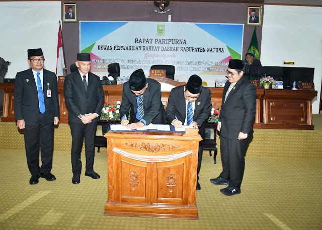 Seluruh Fraksi DPRD Natuna Setuju Ranperda APBD Perubahan Kabupaten Natuna TA 2024 Dijadikan Perda
