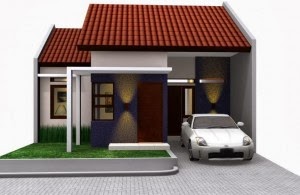 Rumah minimalis ukuran kecil type 45