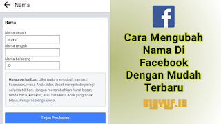 Cara Mengubah Nama Di Facebook Dengan Mudah Terbaru