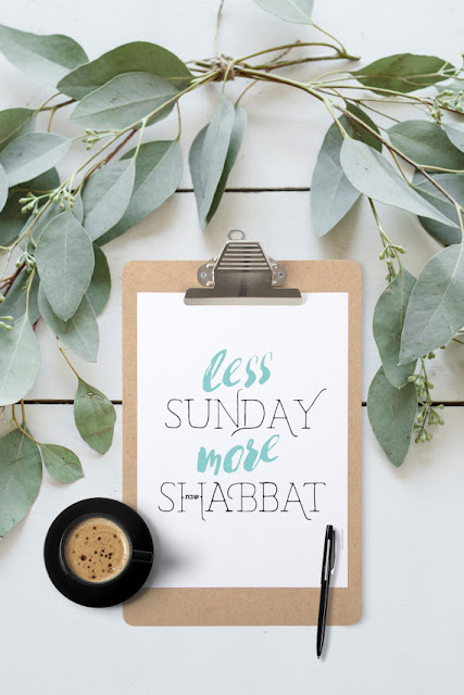 Less Sunday, More Shabbat print | Land of Honey