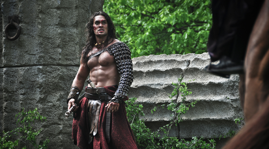 Jason Momoa in CONAN THE BARBARIAN
