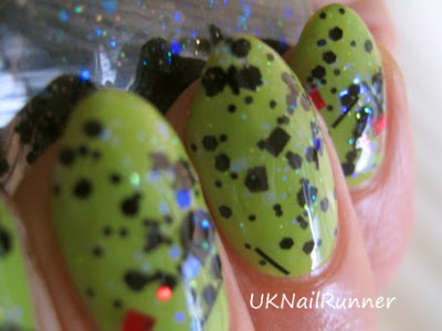  GOSH Early Green with Pahlish Marbles on Glass