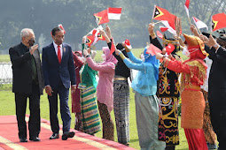 Jokowi Sambut Kunjungan Resmi Presiden José Ramos-Horta di Istana Bogor