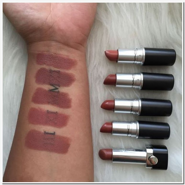  This creamy matte lipstick features high coloring reward inward a no Mac actually me matte lipstick