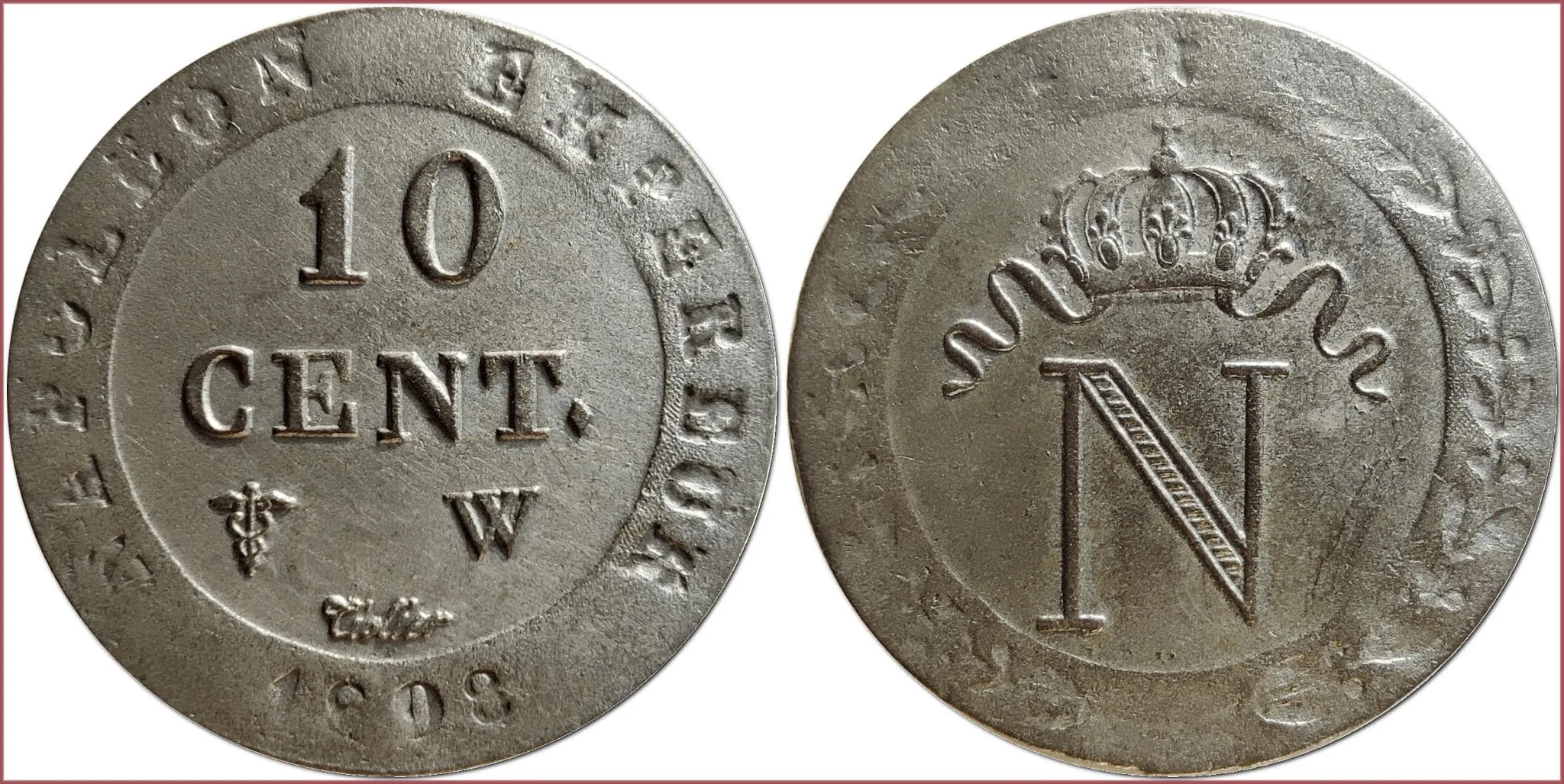 10 centimes, 1808: French Empire