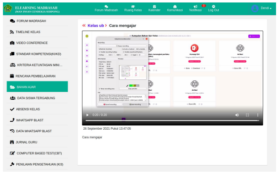 Perbaikan pada Bahan Ajar berbentuk Video dan dokumen Ms Word