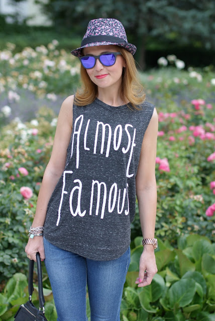 flower fedora hat, Almost famous vest, Oakley mirror sunglasses, Fashion and Cookies