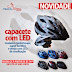 Pedala à noite? Fique mais visível: Capacete com Led