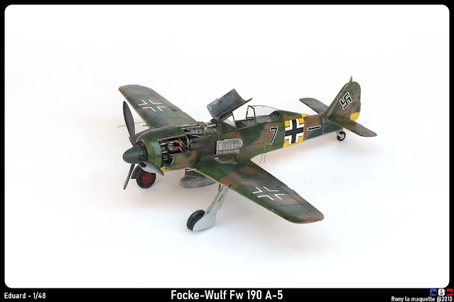 Maquette du Fw 190 A-5 d'Eduard au 1/48.