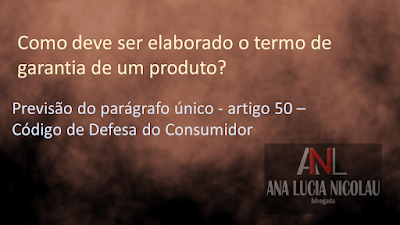 Como deve ser elaborado o termo de garantia de um produto?