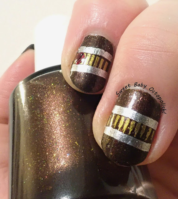 Star Trek TNG nails: Geordi's visor