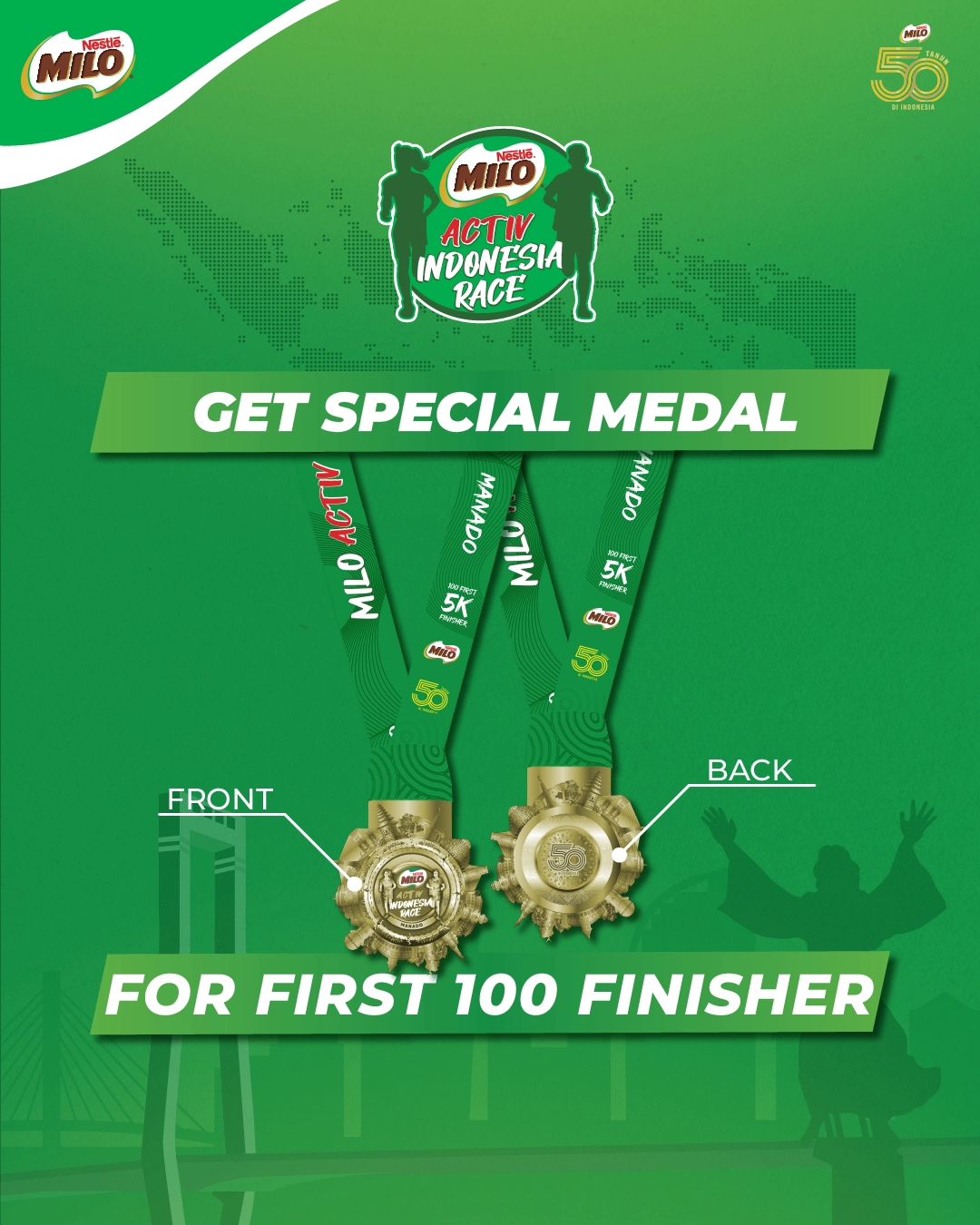 Special Medal 👟 Road to MILO Activ Indonesia Race Series • 2024