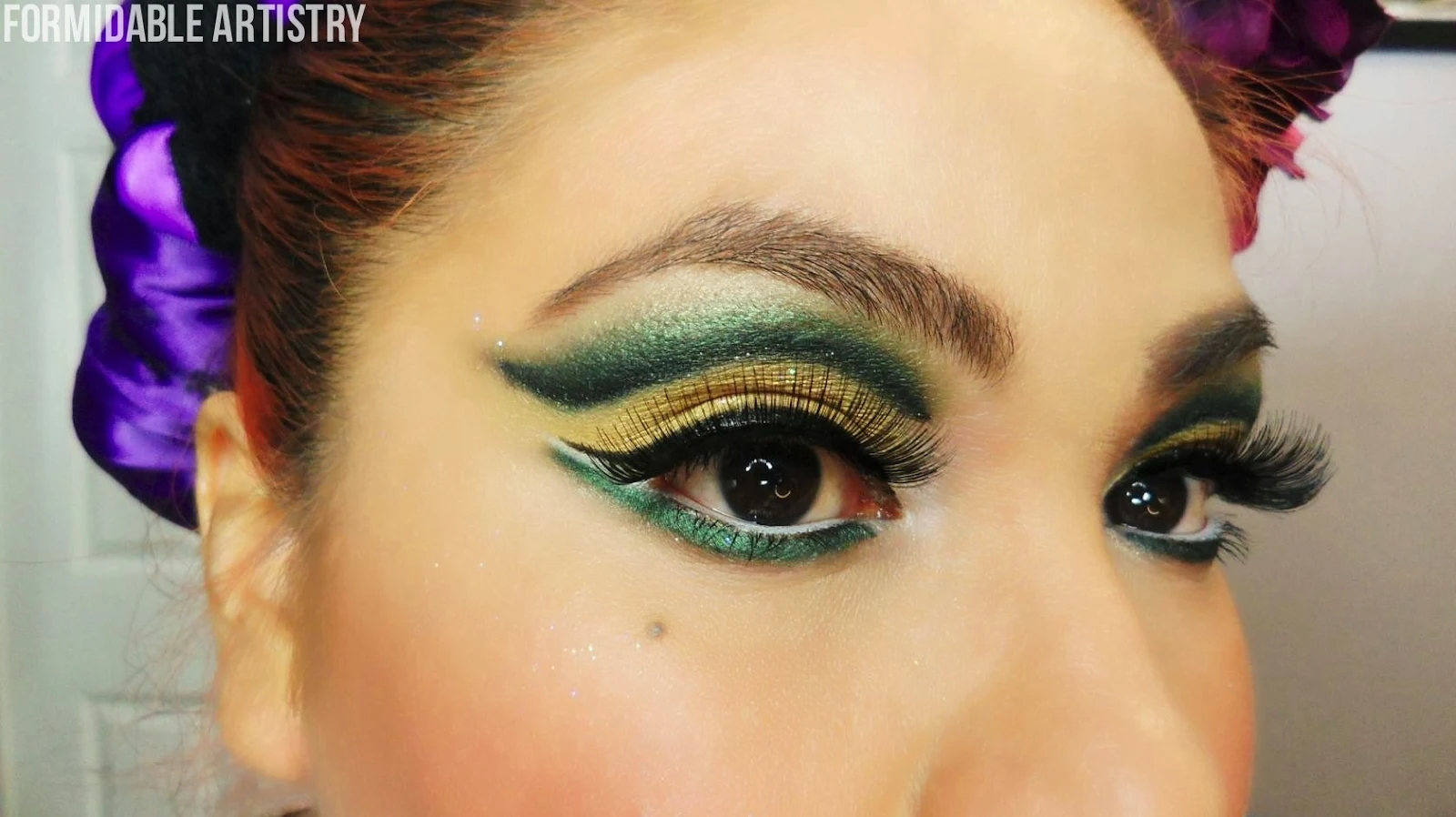 FormidableArtistry Folklrico Makeup Tutorial Green Gold