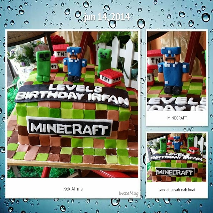 Minecraft cake