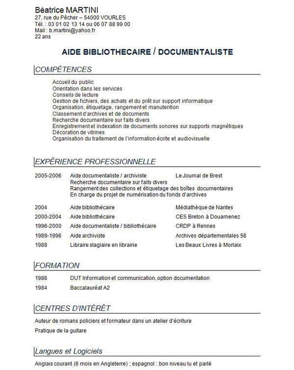 Un CV gratuit Ã  tÃ©lÃ©charger gratuitement.