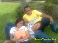 Three of Us - Gigi, Rebing and me on the ground of the Church.