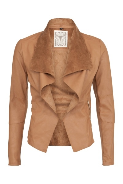 European style turndown collar waterfall jacket fashion