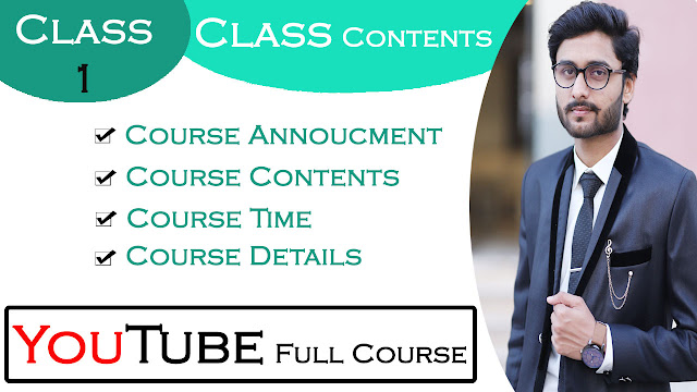 YouTube Full course || C#1 || Course Contents